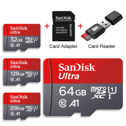 SanDisk Ultra Micro SD Card + Adapter + USB