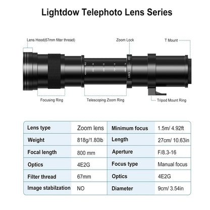 Vanker O800 LightDow 420-800mm f8.3